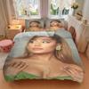 3 szt. Zestawy pościeli Ariana Grande Zielona Elegancja Do wszystkich rozmiarów Nowe Poszewka na kołdrę z nadrukiem 3D Poszewka na poduszkę Dekoracja sypialni