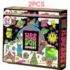 NeeDoh Weihnachtskalender 24 Tage Countdown Blind Box Fidget Spielzeug Überraschung Schatzsuche Stressabbau Squishy Spielzeug Geschenk