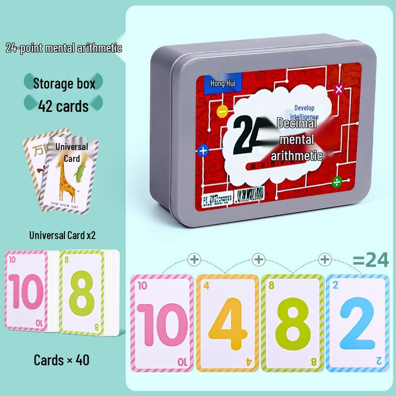 24-Point Math Card Game for Kids: Quick and Speed Calculation to Enhance Intelligence and Thinking