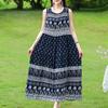 Vestido sin mangas de talla grande para mujer, vestidos largos casuales sueltos, ropa de verano vintage