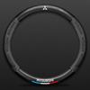 Pour Outlander Pajero Asx Lancer EX Evolution X L200 Triton RALLIART Accessoires de Couvercle de Volant de Voiture en Fibre de Carbone