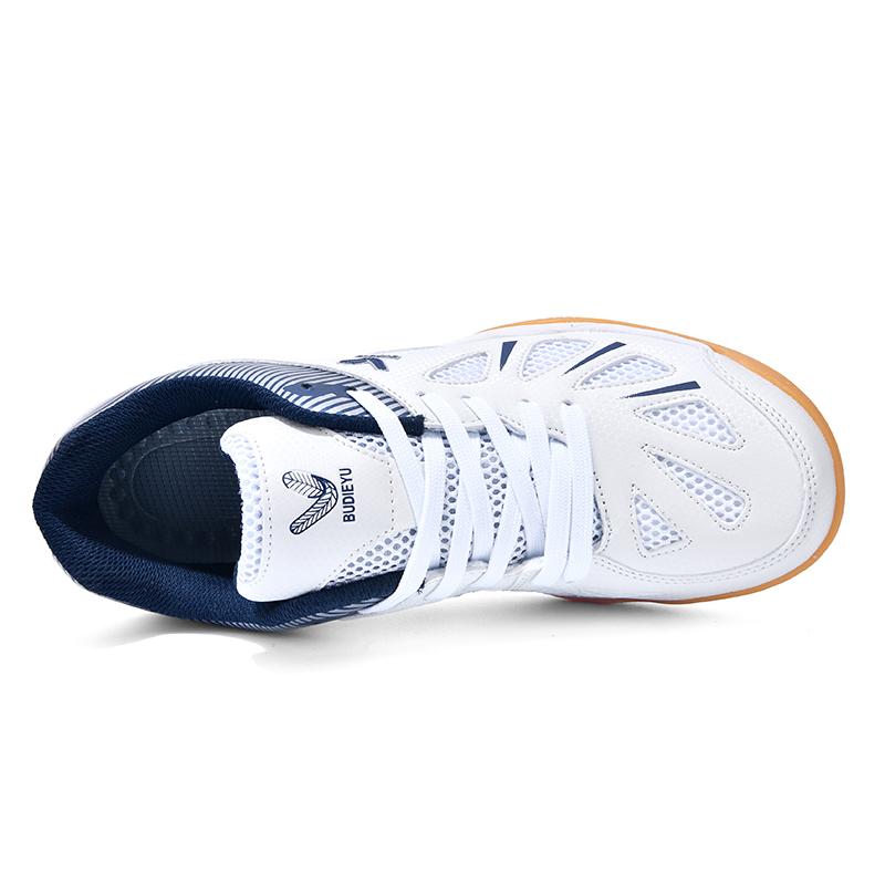 Zapatos de Ping Pong para Hombre y Mujer Diseño Antideslizante Profesional Color Azul para Práctica de Tenis de Mesa Exterior Talla Grande