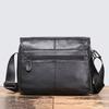 New Men's Leather Shoulder Bag with Top Layer Cowhide and Women's Fashionable and Versatile Crossbody Bag with Large Capacity