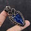 Sodalite Gemstone Pendant Copper Wire Wrapped Pendant Handmade Pendant Wire Wrap Jewelry Unique Pendant Gift For Mom Sodalite Copper Jewelry