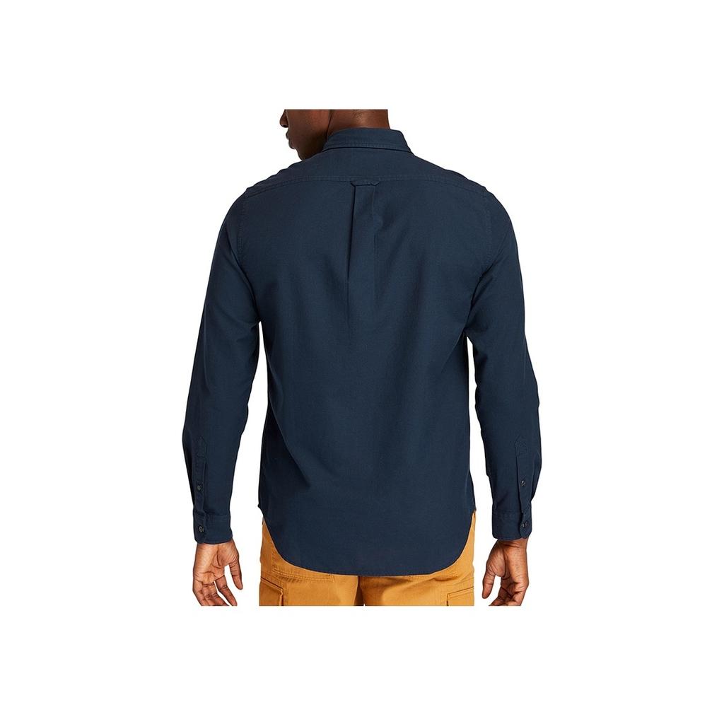 Timberland Outdoor Casual Oxford Breathable Solid Long Sleeve Shirt Men Shirts Deep-Sapphire-Blue A2ES5-Z16