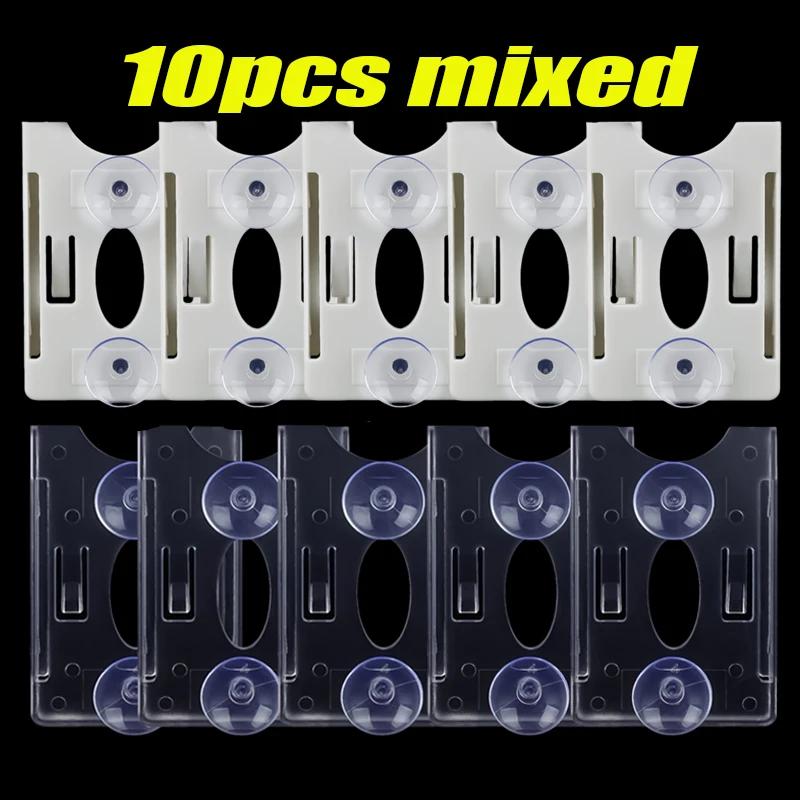 Car Windshield Parking ID Transparent Protective Card Holder Fastener Clips Auto Cards Holders Tickets Suction Cup Clip 1-10pcs