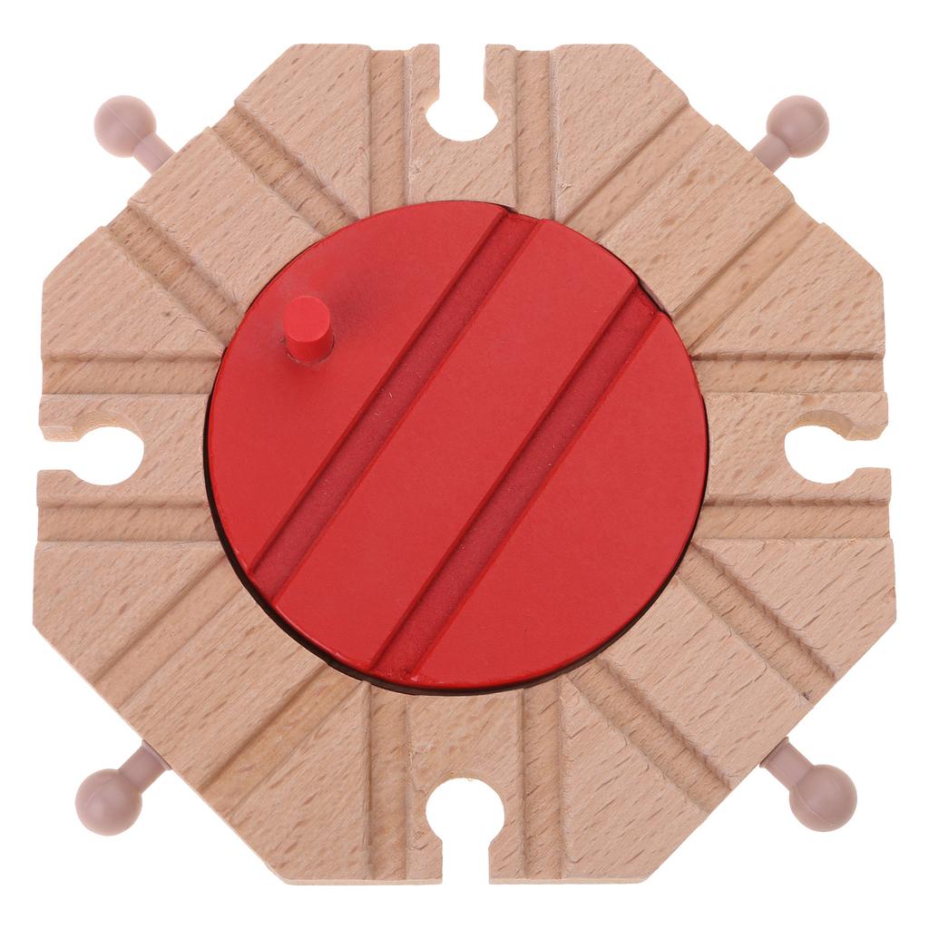 Obrotnice do torów kolejowych Drewniane zestawy rozszerzające do torów kolejowych Drewniane akcesoria do torów kolejowych Kompatybilne z większością torów kolejowych