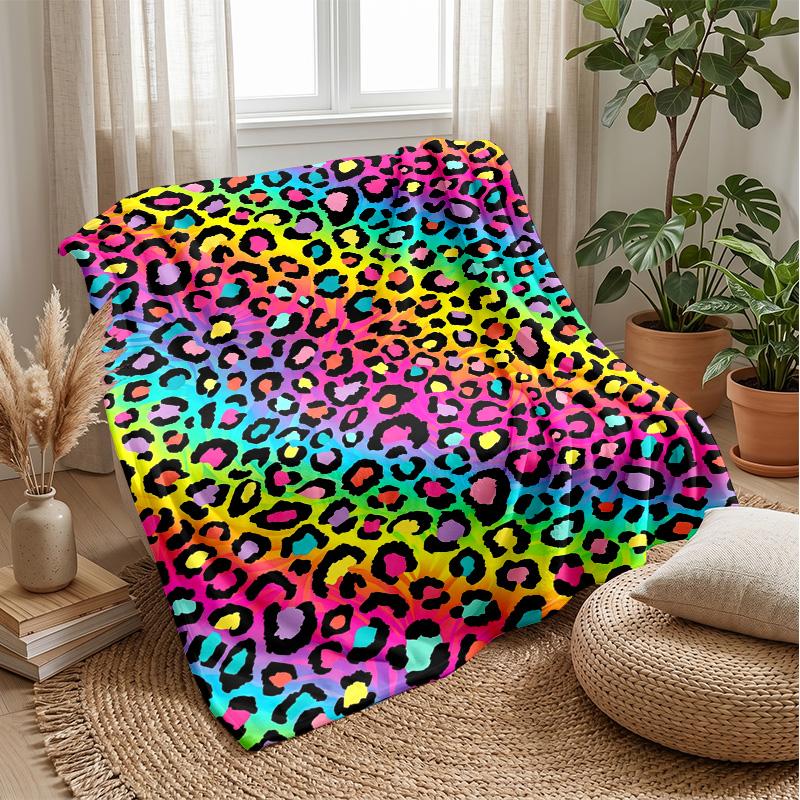 Rainbow Bow Fantasy Theme blanket Lightweight Warm Flannel Blanket Decorative Throw Blanket for Home Decoration