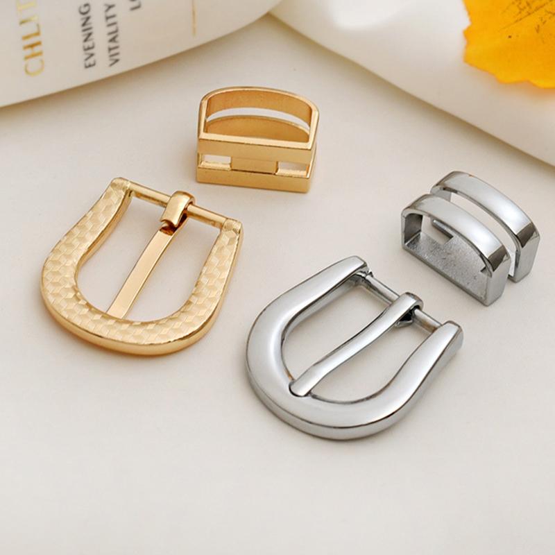 1/2Pcs 2cm Inner Diameter Metal Pin Buckle For Thin Belts Women's Belt Accessories Fashionable Belt Buckles