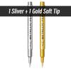 1-6pcs Soft Brush Metallic Marker Pens Gold Silver Permanent Art Markers For Glass Ceramics Resin Crafts Scrapbooking Painting