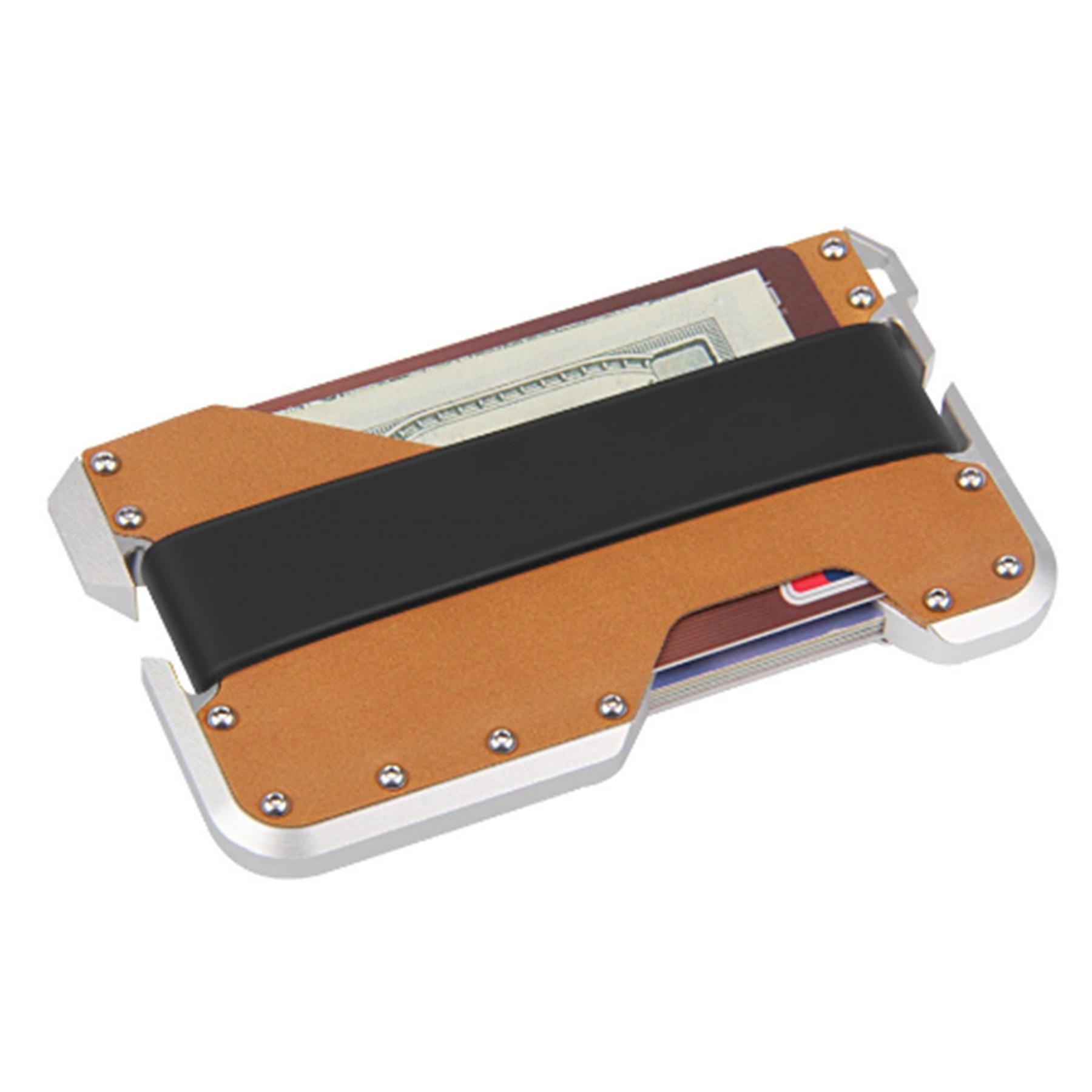 

Тонкий минималистичный кошелек для мужчин - RFID-блокировка - кожа