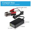 12V/24V na 5V 4-portová USB nabíjačka USB nabíjačka multiportová USB nabíjačka s klipom na batériu pre iné smartfóny a tablety