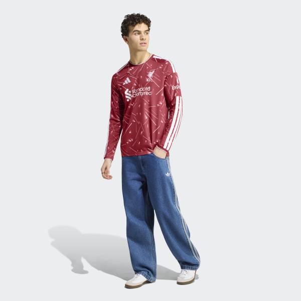 adidas Liverpool Fc 26 27 Long Sleeve Home Jersey Kb8268
