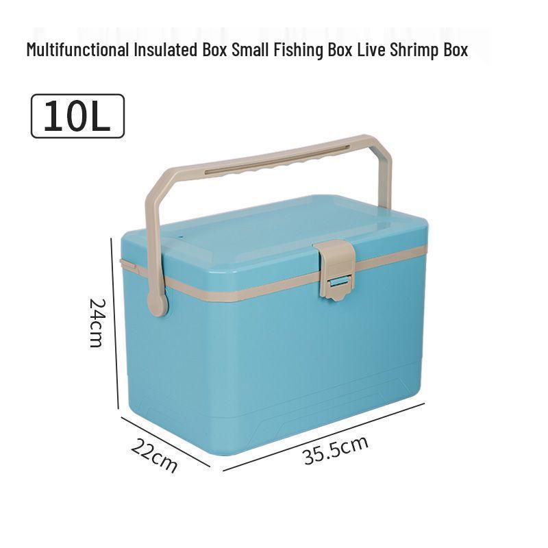 Sea Fishing Insulated Tackle Box with Oxygenator - Lightweight, Refrigerated, and Perfect for Live Shrimp.