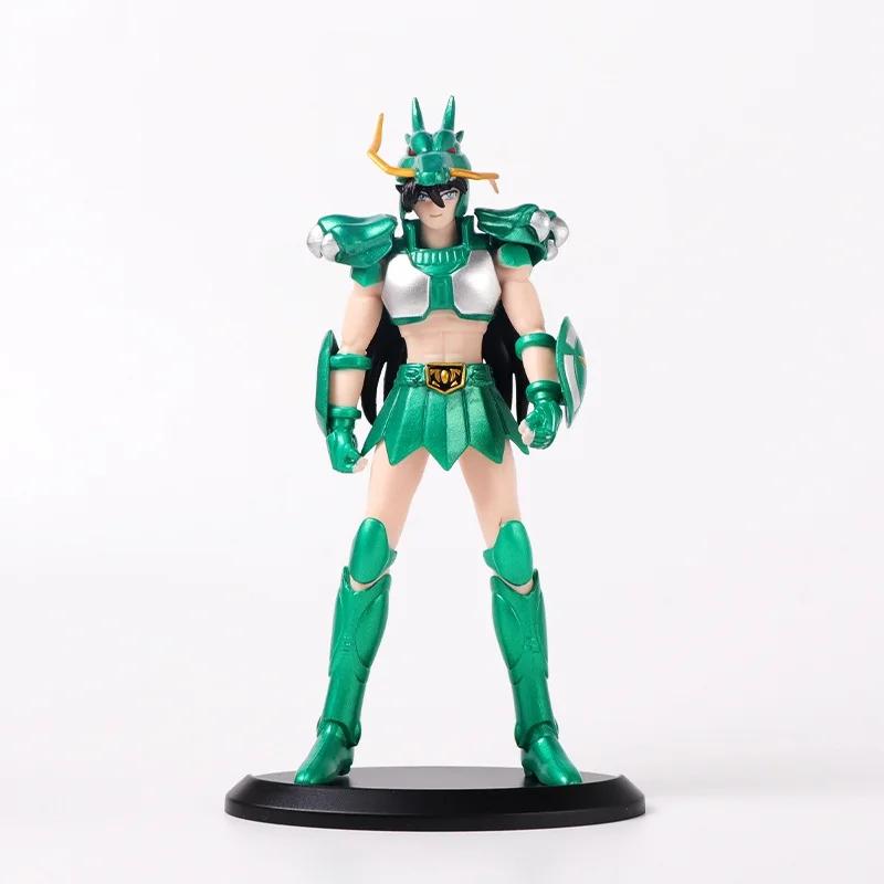 19CM Japanese Anime Saint Seiya Figure Phoenix Ikki Hyoga Seiya Shiryu Standing Figure Toy PVC Box Figure Collection Decoration