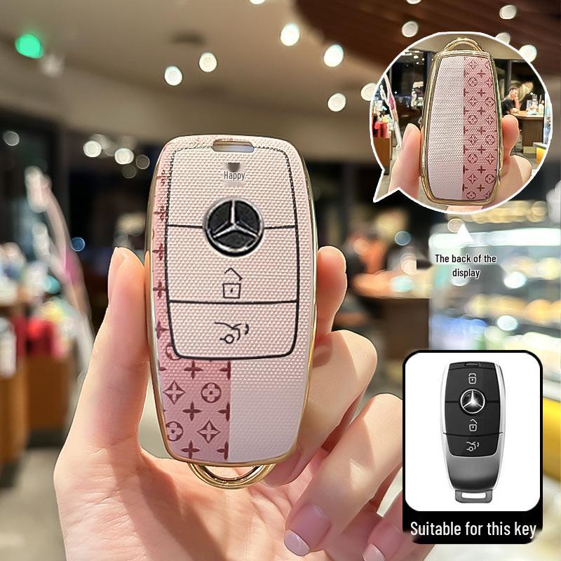Mercedes Key Case for GLB220, C260L, A200L, C200L, GLC, GLA, E300L - Unisex Car Buckle Accessory