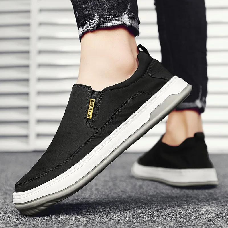Men's Shoes Ice Silk Breathable Sneakers New Casual Shoes for Men Comfort Walking Flats Canvas Slip On Loafers Zapatillas Hombre
