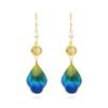925 Silver Chinese Velvet Flower Earrings: Handcrafted Silk Ear Hooks for Women’s Hanfu & Qipao
