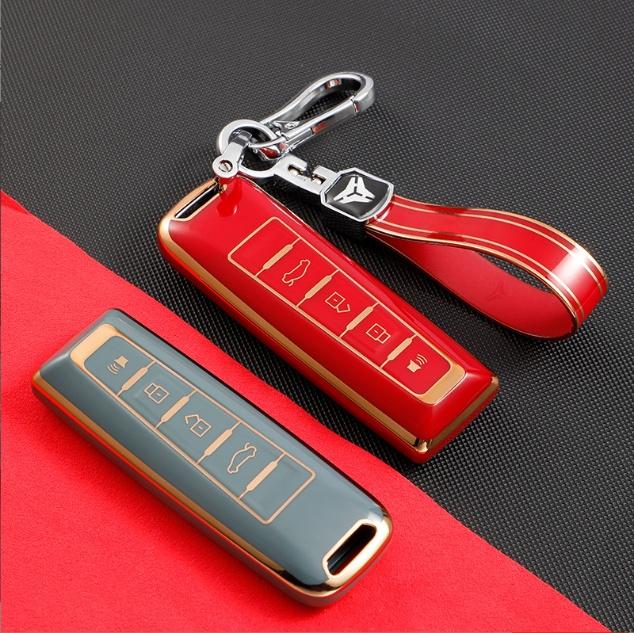 New TPU Car Key Case Cover for Great Wall WEY Coffee 01 Coffee 02 Tank 300 VV5 VV6 2023 VV7 A1 A3 A4 A5 A7 A8 Car Remote Key Fob