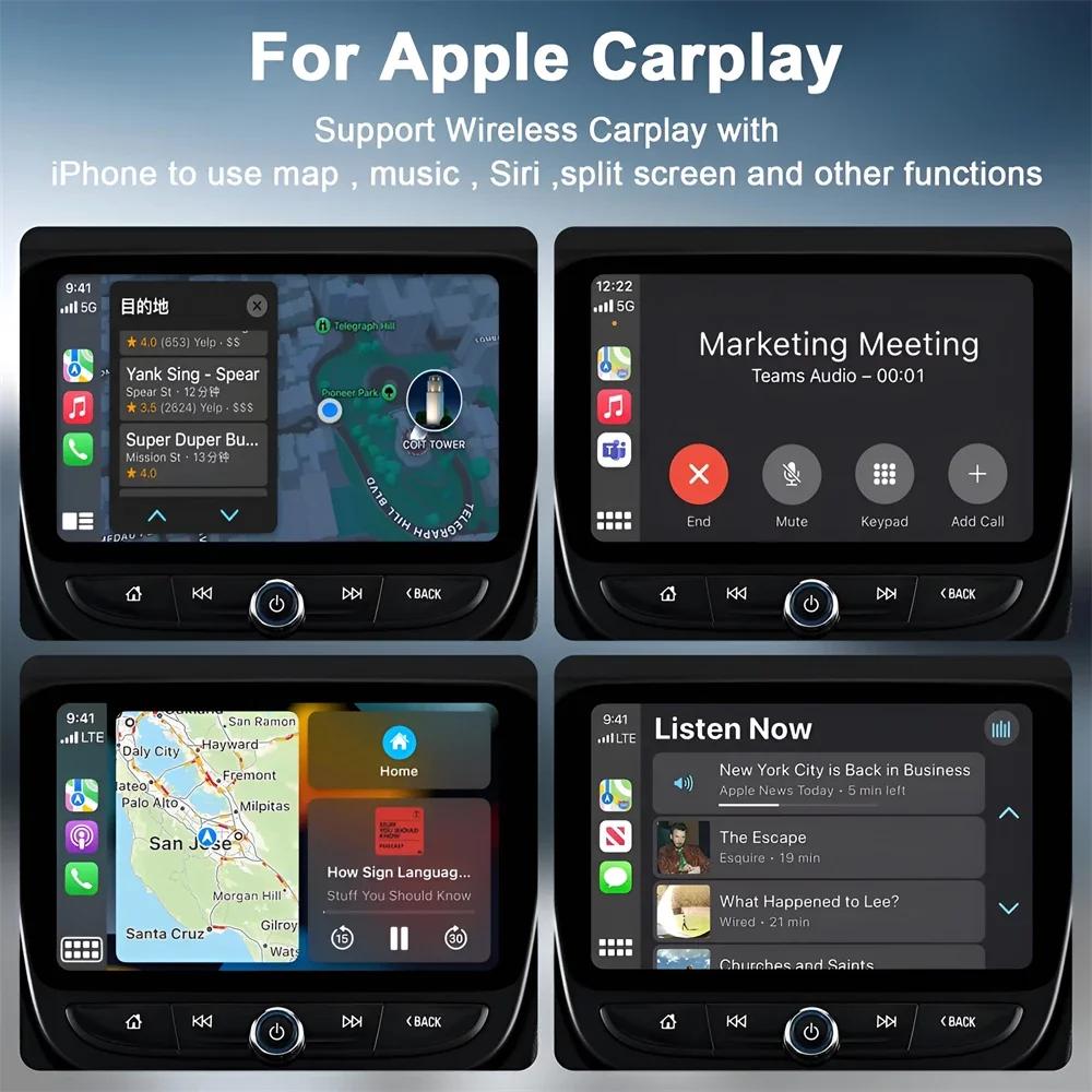Wireless CarPlay Adapter for Wired To Wireless Iphone Auto Dongle BT5.0 2.4G&5G WiFi with USB C OTG Converter for IOS