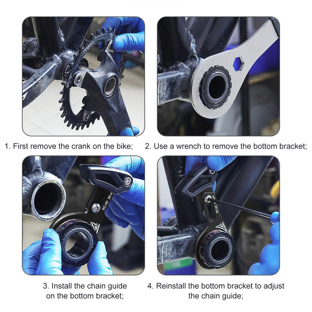 Lebycle Mountain Bike Chain   Chain Deflectors   Bottom Bracket Chain Stabilizer