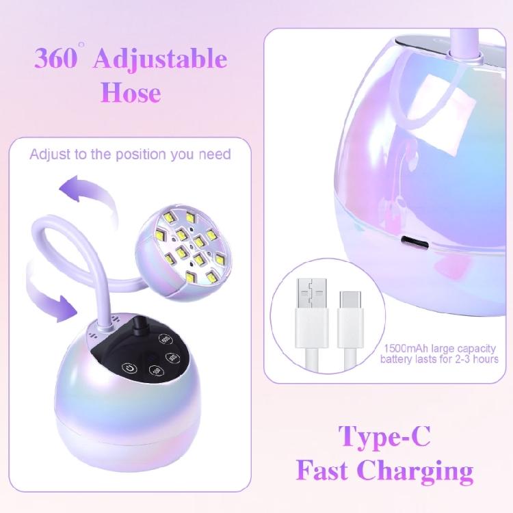 USB Charged Nail Dryer With Auto Sensor Nail Curing Lamp Quick Drying Gel Polish Perfect For Home Or Salon Use
