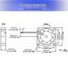 Ultra-Mini Silent USB Cooling Fan 4cm 5V/12V/24V.