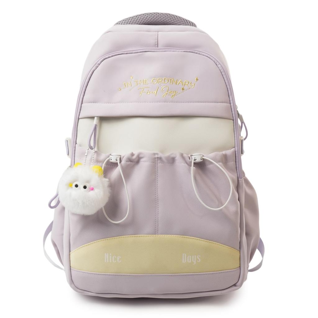 Schoolbag Japanese Schoolbag Female College Wind Large Capacity Sweet Cute Backpack Pure Middle and High School Students Multi-compartment Backpack