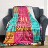 40Th Birthday Celebration Blanket Gift Customizable Blanket Personalized Name Comfortable Texture Throw For Sofa Couch Office Bed Picnics Four Seasons