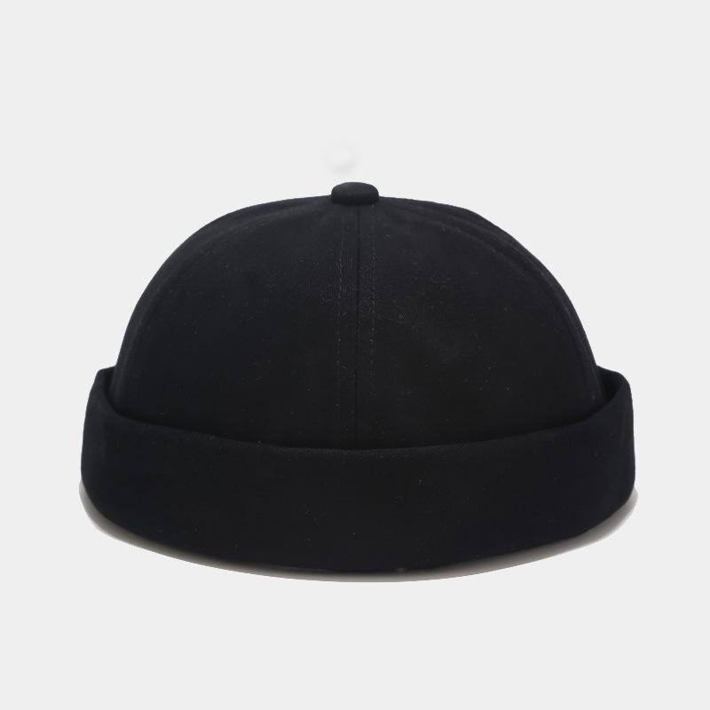 Unisex Solid Color Retro Cotton Melon Cap – Spring/Summer Street Trend