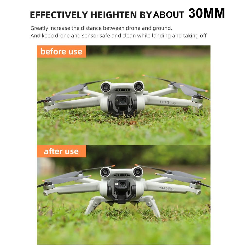 Foldable Heightening Landing Gear for DJI Mini 3 Pro Extension Legs Protective Support Drone Feet Stand Protector Accessories