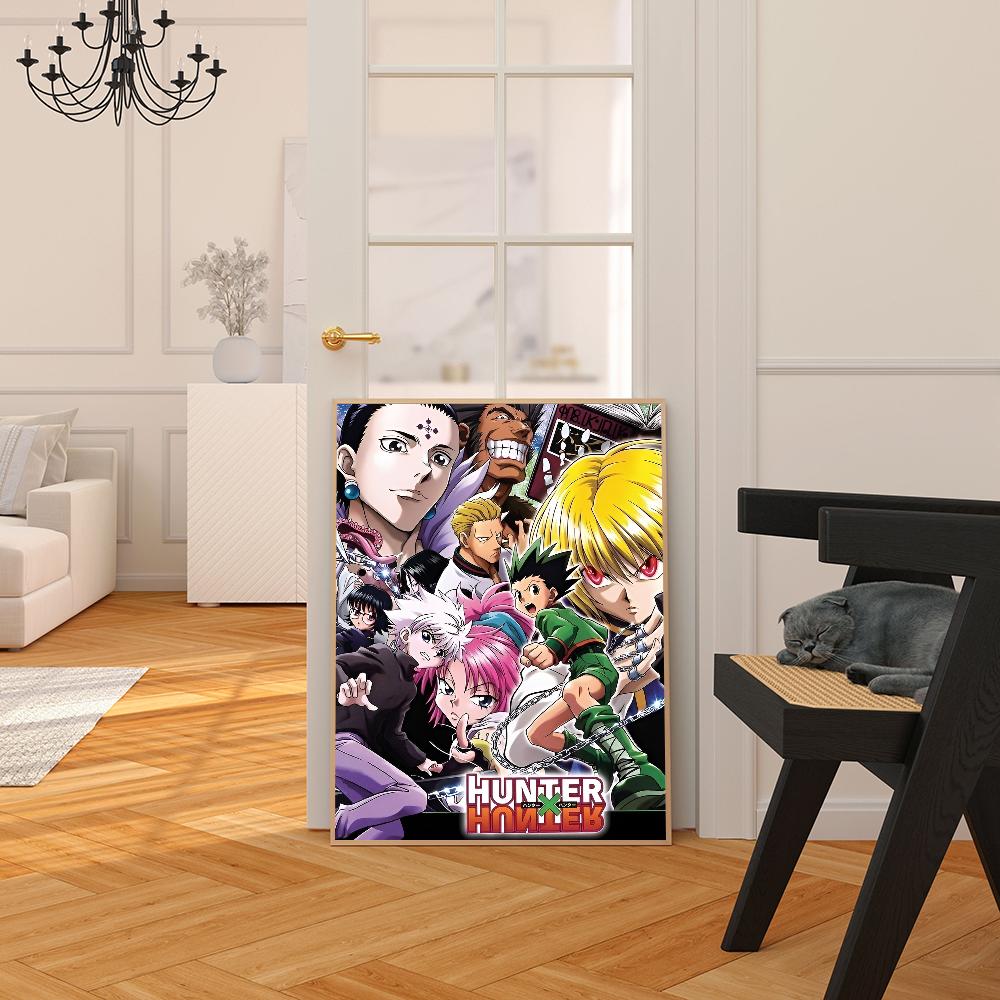 Anime Hunter X Hunter Classic Movie Posters Fancy Wall Sticker for Living Room Bar Decoration Room Wall Decor