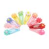 20pcs Mini Pet Hair Clips Multiple Colors Cute Dog Cat Flower Hairpins for Daily Party