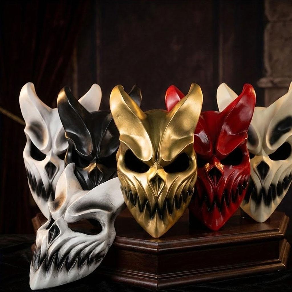 PVC Mask With Movable Mouth Russian Deathcore Band Cosplay Prop Party Costume Accessory Horror Scary Dress Up Decoration