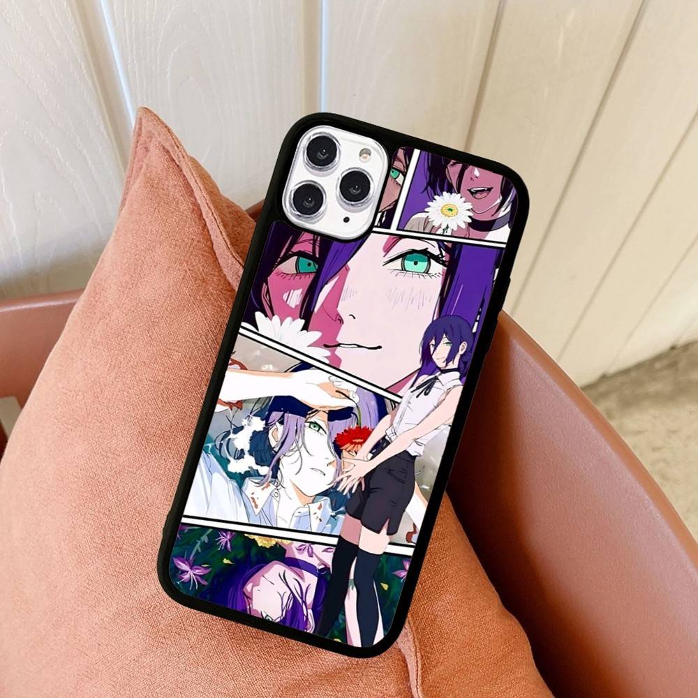 Anime C-Chainsaw Man Phone Case For IPhone 17 16 Pro Max 11 12 13 14 15 Hard PC+TPU Bracket Back Cover