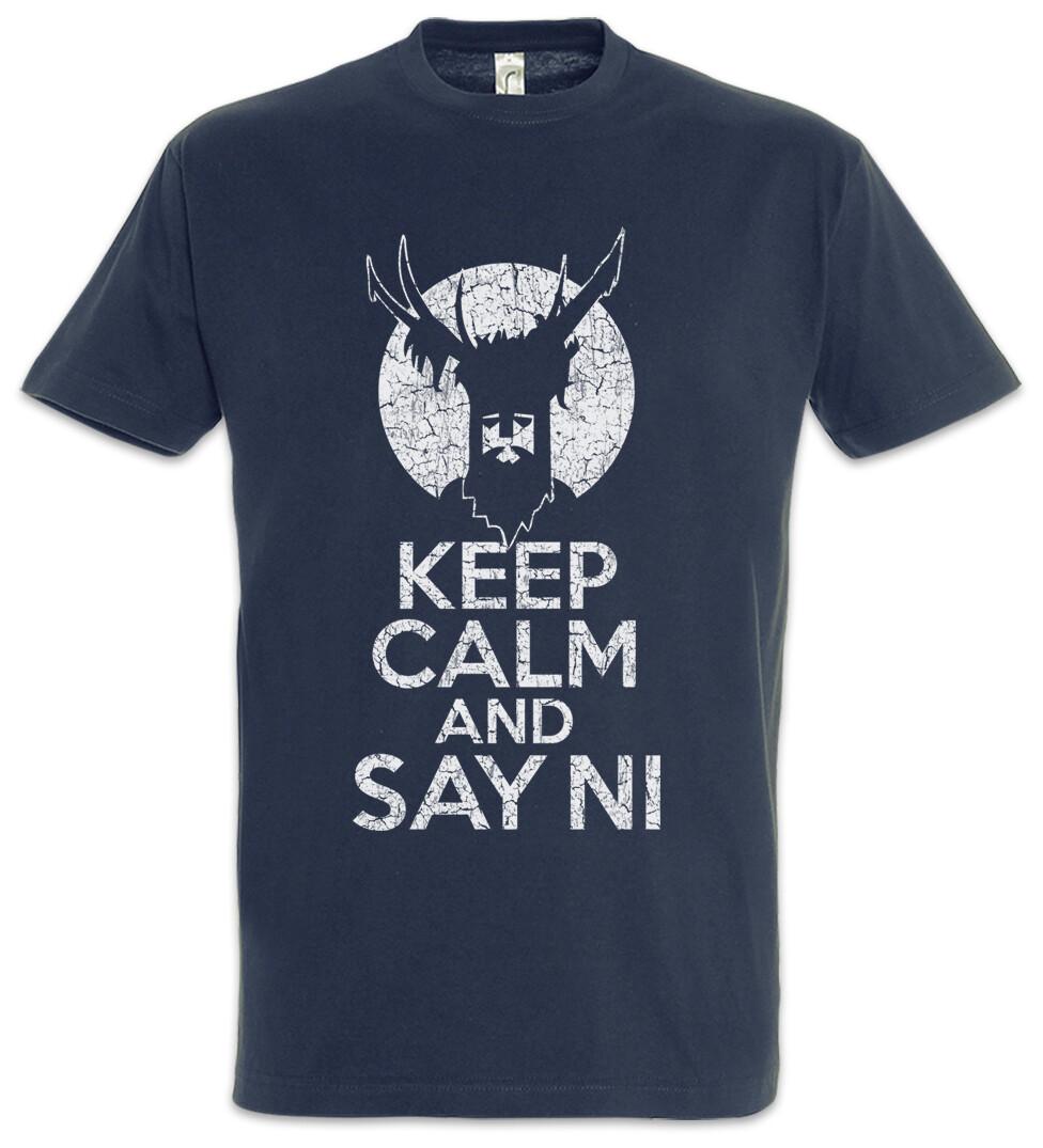 Keep Calm And Say Ni Men s T-Shirt Mens Womens Tees Top Monty Of Python The Holy Grail Knights S