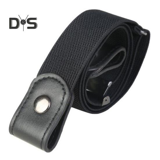 

Ленивый пояс из холста Эластичная резинка Видимая кнопка Регулируемая пряжка-слайд Пояс Джинсы Брюки Аксессуары белый