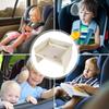 Car Seat Tray for Baby Kids Seat Table for Dining Foods Phone Holder Watching Cartoon Kids Foldable Table With Side Organizer