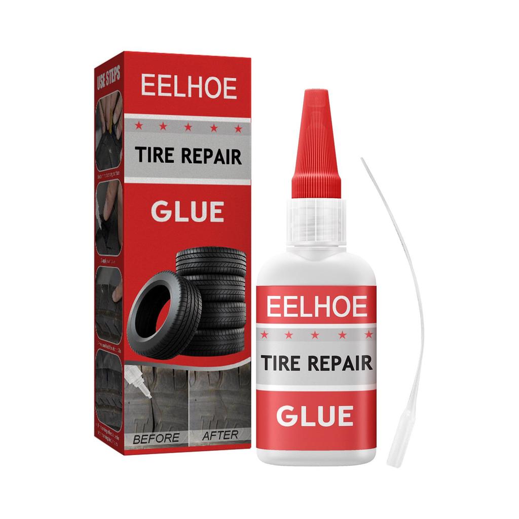 EELHOE Tire Repair Adhesive 50ml - Car Tire Scratch Repair, Tire Crack Filling, Easy Tire Repair