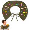 Parrot Shoulder Protector, Bird Shawl with Perch Rods, Training Cape with Buttons for Conures Cockatiels Parakeets Finches