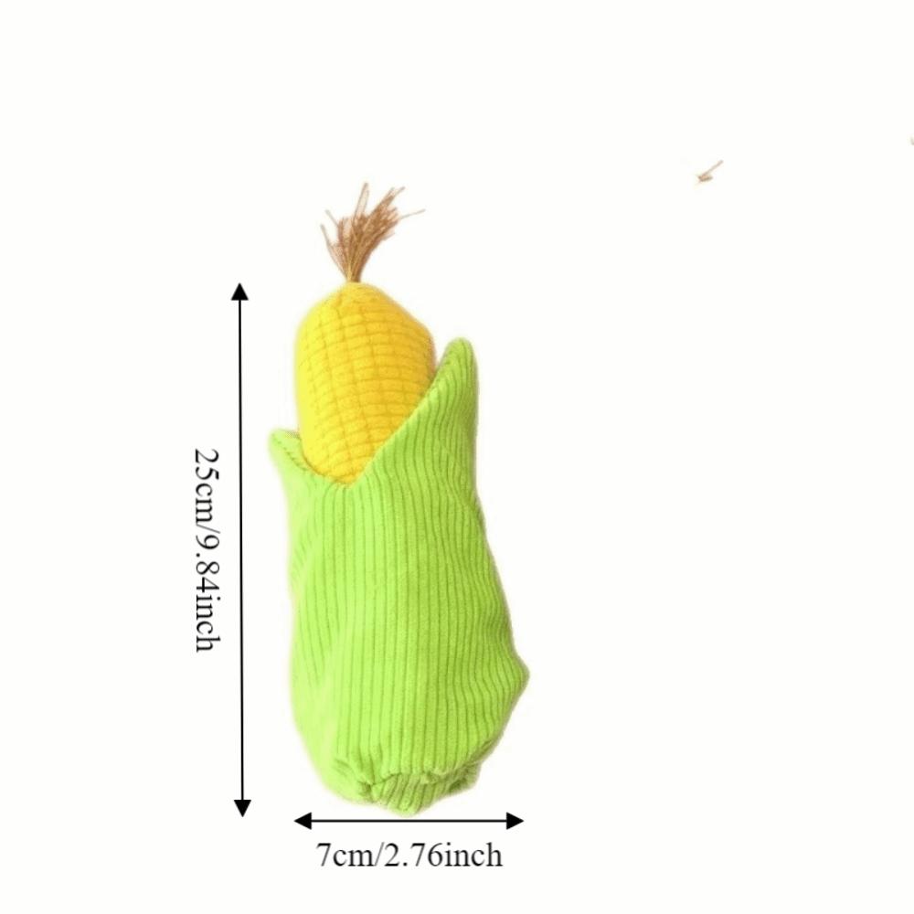 Sounding Dog Plush Chew Toy Simulated Corn Squeaky Puppy Toy Chew Squeak Toy  Training Toy