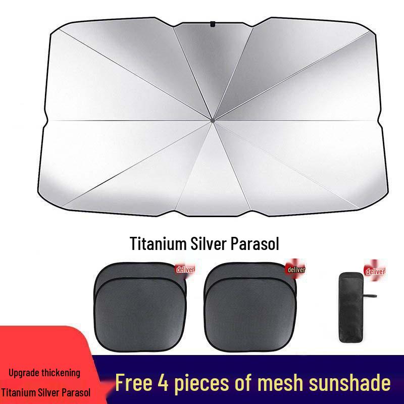 Car Umbrella Sunshade: Heat-Insulating Windshield Shield & Curtain