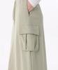 MUSINSA STANDARD WOMAN Women'S Flat Terry Sweat Cargo Long Skirt [Light Beige]