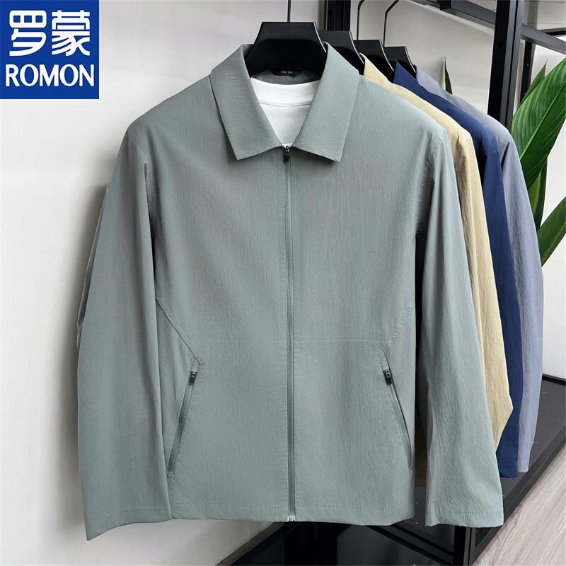 ROMON Men's Casual Quick-Dry Lapel Jacket
