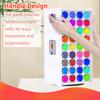 Craft Paint Storage Rack 72 Holes Paint Storage Tower Vertical 360° Spinning Craft Paint Storage Organizer Portable Paint