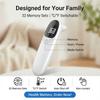 Medical Grade Infrared Thermometer USB Rechargeable Accurate Forehead Ear Temperature Measurement for Home Fever Monitor