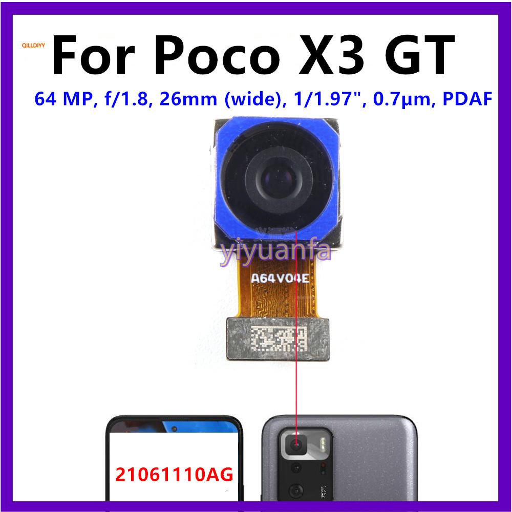 Front Rear Camera For Xiaomi Poco X3 Pro NFC GT Facing Frontal View Selfie Backside Flex Small Back Camera Module Parts Macro