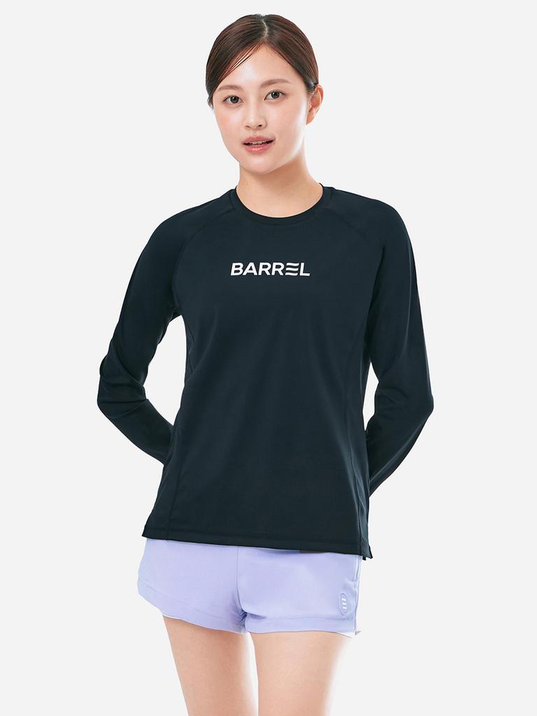 BARREL Women'S Essential Relax Fit Rash Guard Black (B5Swwrg001Blk)