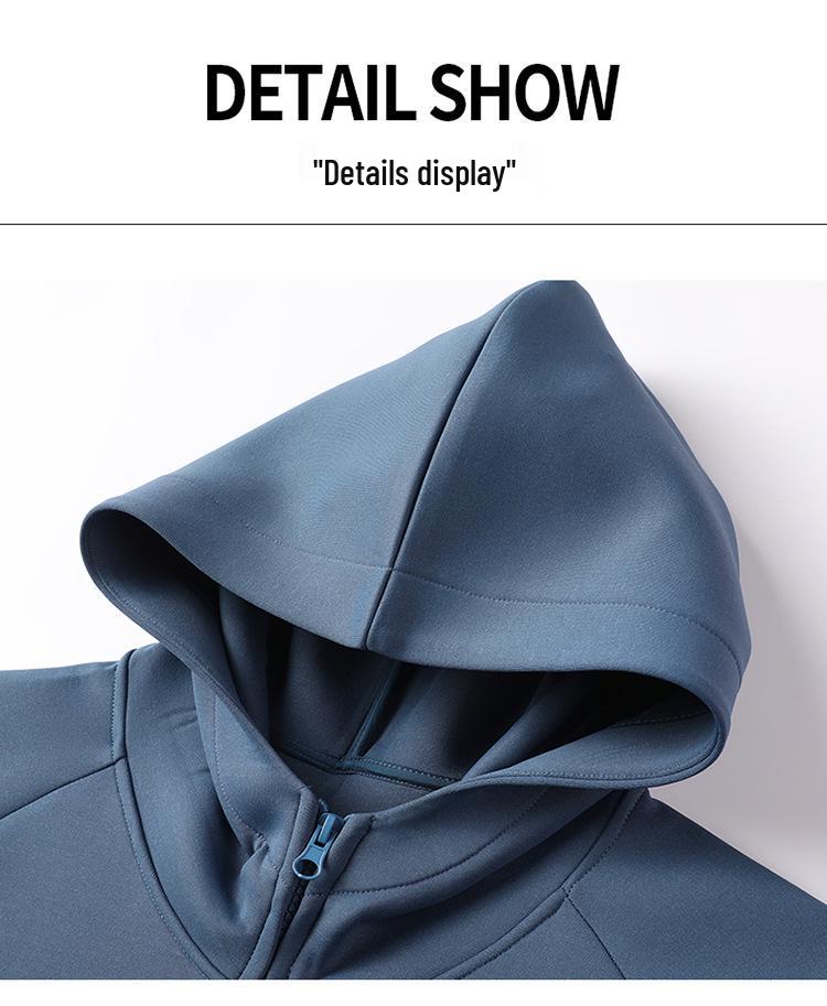 Men's Hooded Zipper Sweatshirt Jacket - Casual Spring/Autumn Trendy Sport Cardigan