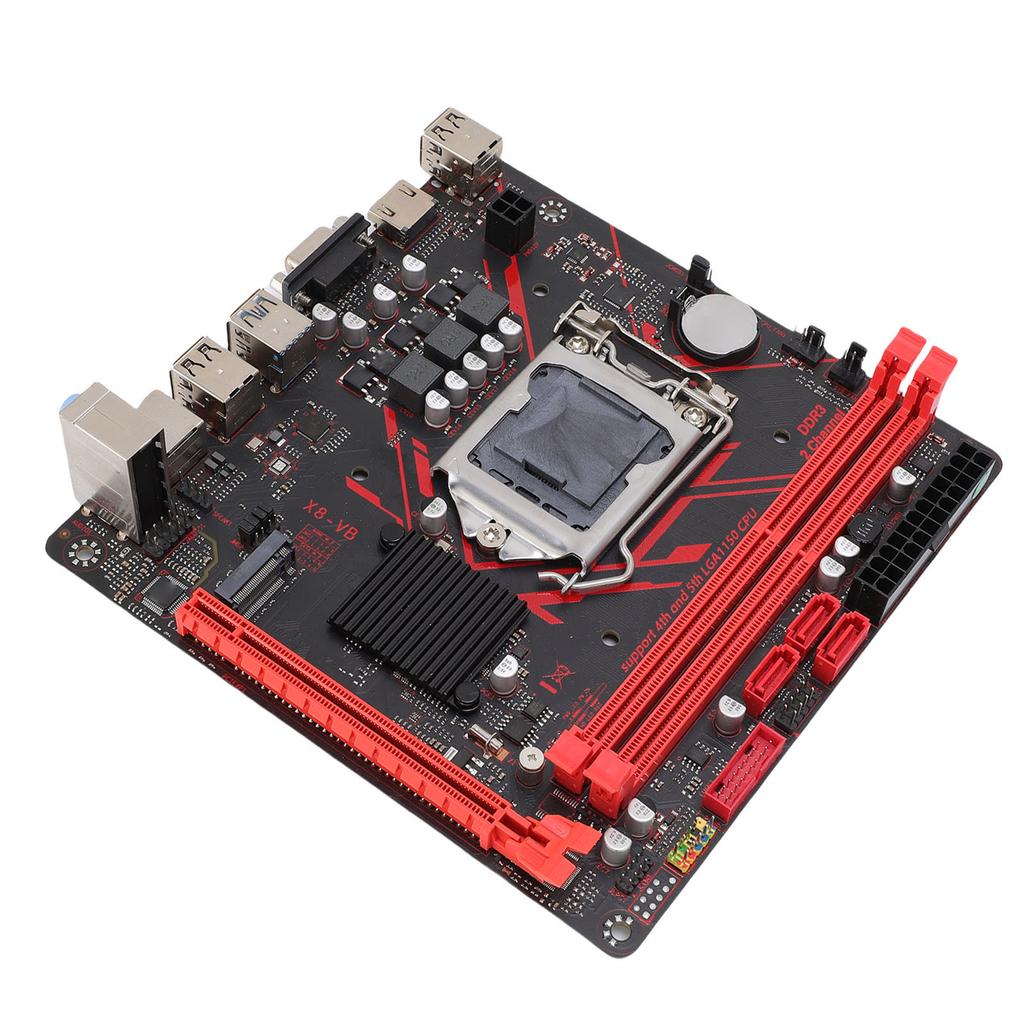 H81 Micro ITX Motherboard for LGA1150 DDR3 1920x1080 60Hz Serial ATA2.0 M.2 NVME Mining Motherboard for Core I7 I5 I3